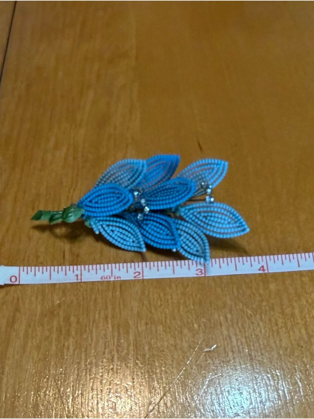 Lisner Blue Leaf Brooch - Women Jewelry